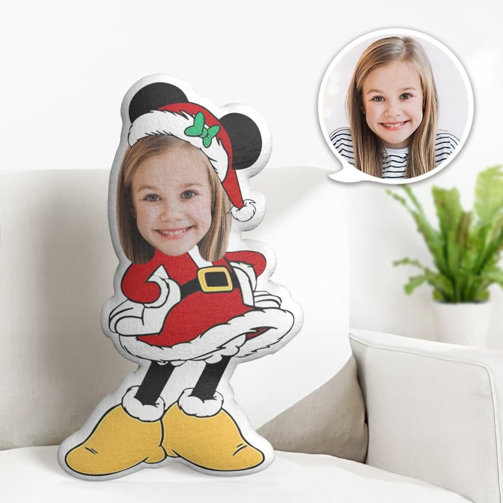 Christmas Gift Custom Pillow Face Body Pillow Santa Minnie Personalized Face Pillow Gift Throw Pillow MiniMe Pillow Dolls - soufeelmy