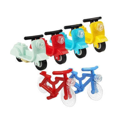 Building Block Sets 4 Different Color Sheep And 2 Bicycles - soufeelmy