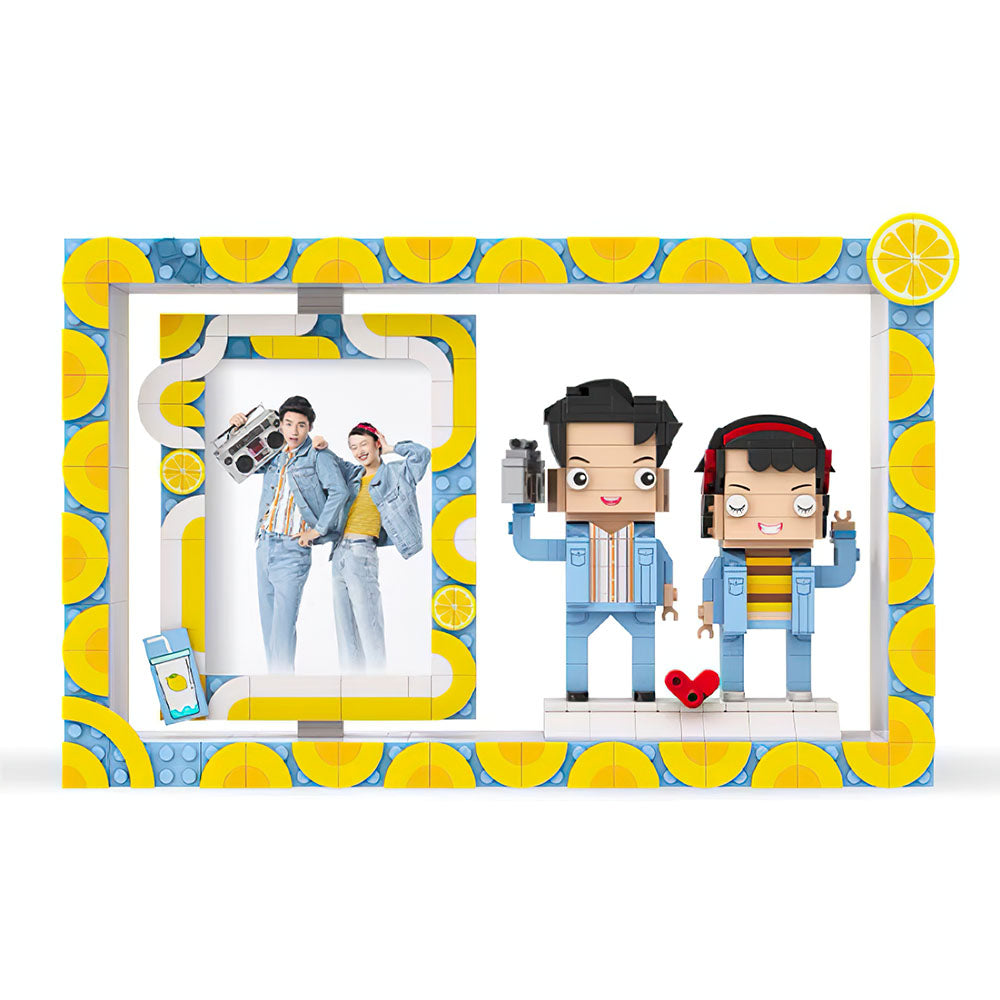 Customized Building Brick Couple Portrait Block Perfect Gift For Loved Ones (Not Assembled) - soufeelmy
