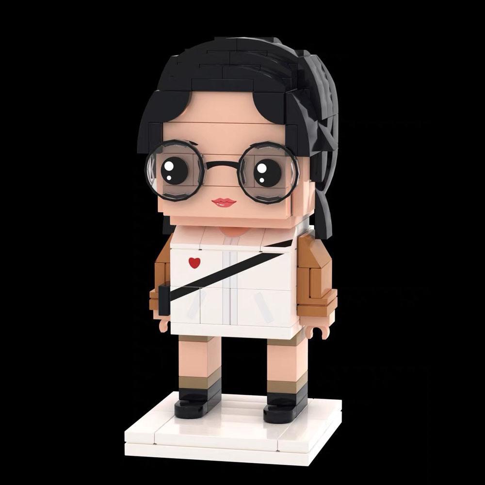 Full Body Customizable 1 Person Custom Block Heads Block Gift For Boyfriend (Not Assembled) - soufeelmy