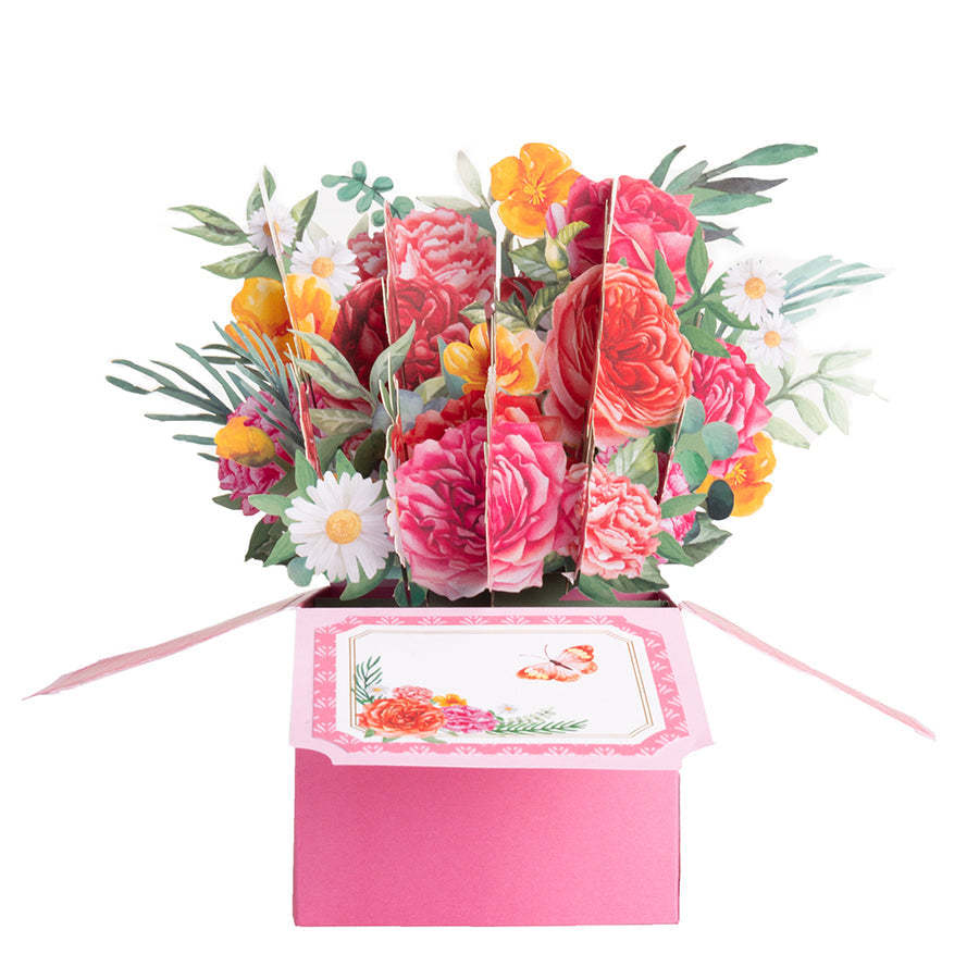 Carnation Cute Pop up Flower Box for Mother's Day - 