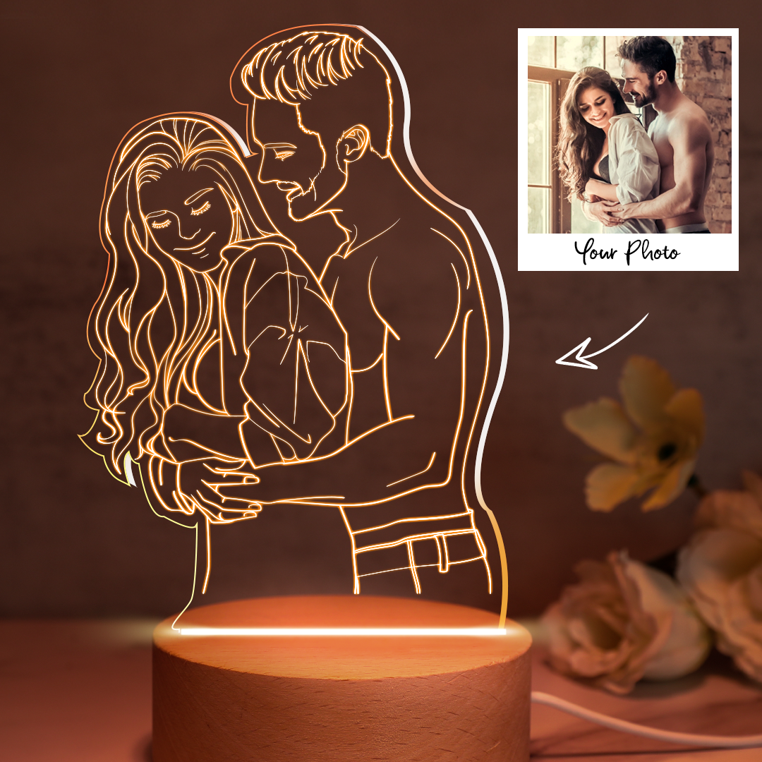 Anniversary Gifts Custom 3D Photo Lamp Personalized Night Light - soufeelmy