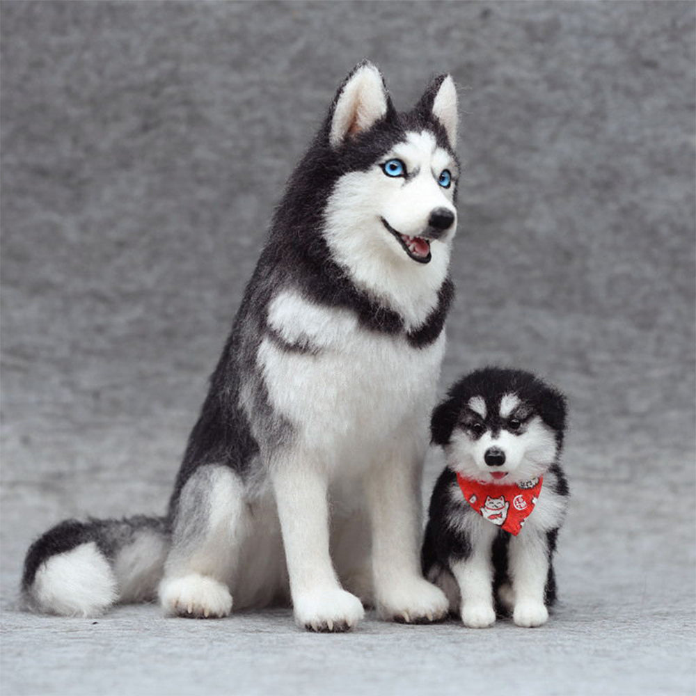 Custom Needle Felted Dog Ornament, Felt Dog Portrait Memorial Gift for Dog Lovers with Free Gift Box - soufeelmy