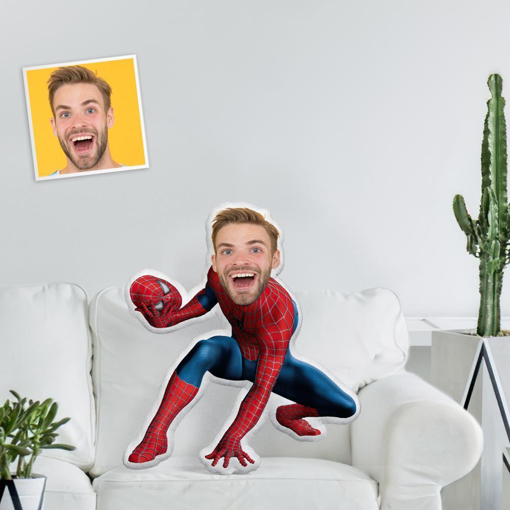 Custom Body Pillow Minime Doll Personalized Spiderman Pillow Who Took Off The Mask For Victory Throw Pillow AR View Gift - soufeelmy