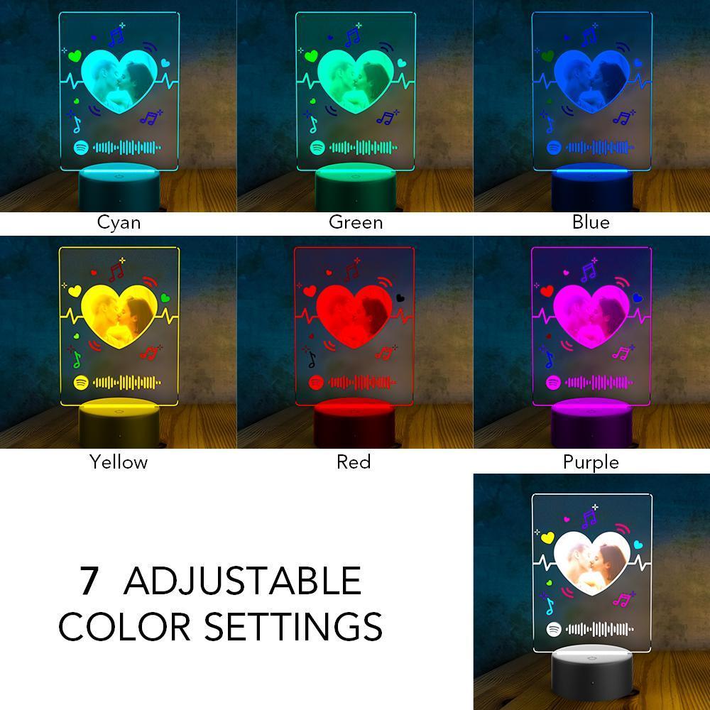 Customized Spotify LED light lamp Custom Night Light Christmas Gift - soufeelmy