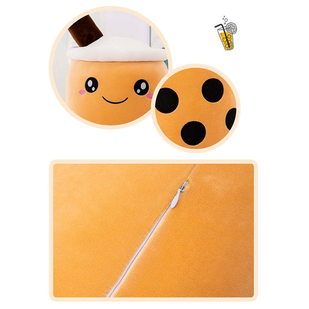 Boba Plush Bubble Tea Plushies Cute Stuffed Milk Tea Cartoon Animal Toy Gifts for Kids Bubble Tea Boba Lovers - soufeelmy