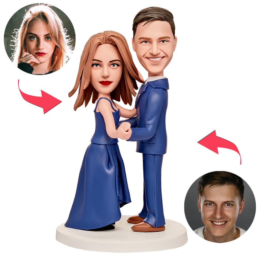 Formal Duet Wedding Anniversary Custom Bobblehead -
