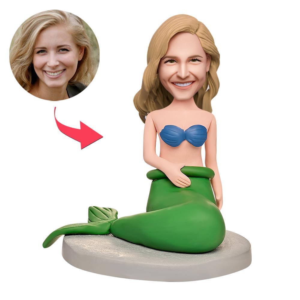 Mermaid Custom Bobblehead With Engraved Text -