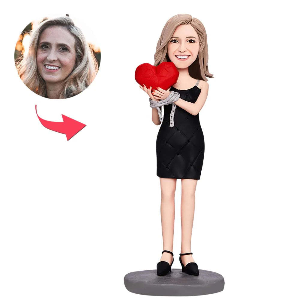 Valentines Gift Shackles of Love Custom Bobblehead with Engraved Text - soufeelmy