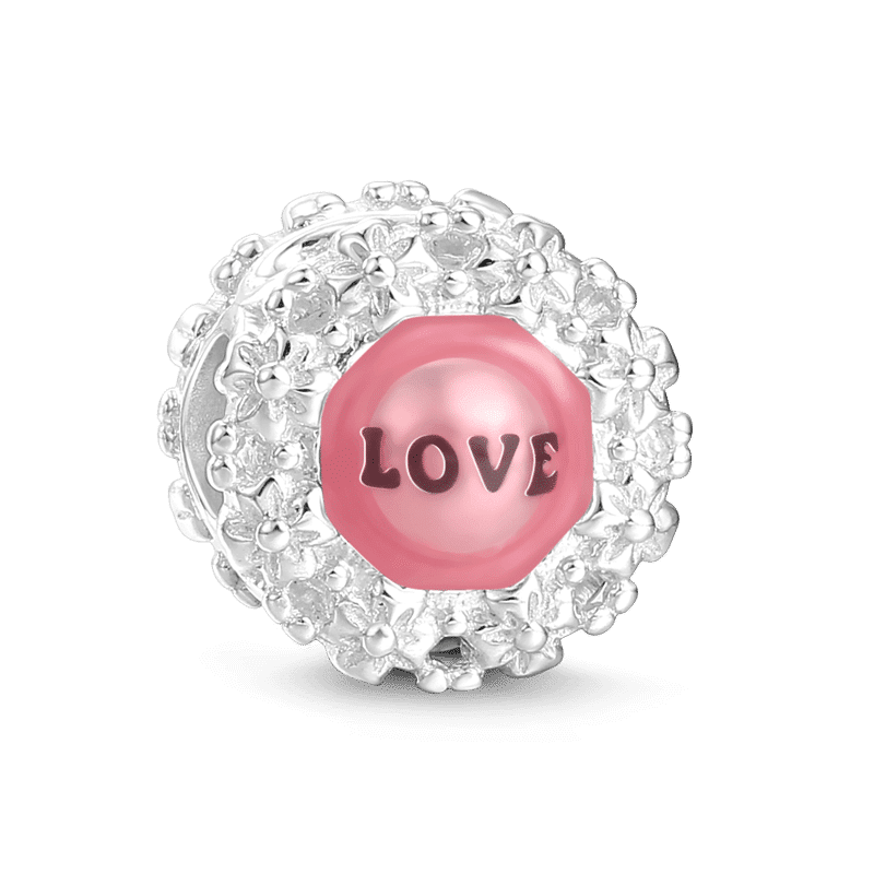 Pink Love Charm Silver - soufeelus