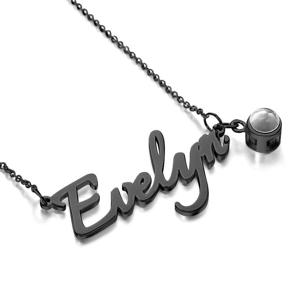 Soufeel Personalized Name And Picture Projection Necklace Creative Gift - soufeelmy