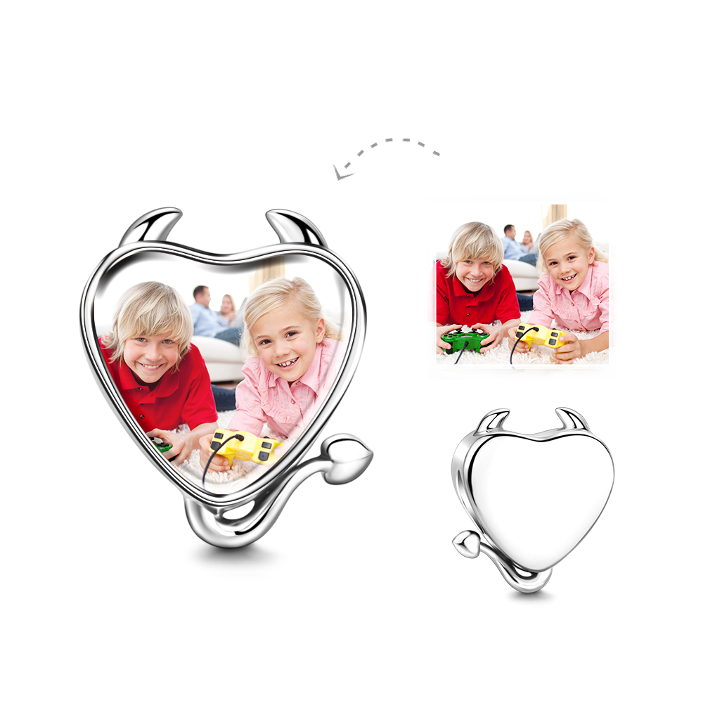 Little Devil Photo Charm Silver - soufeelus