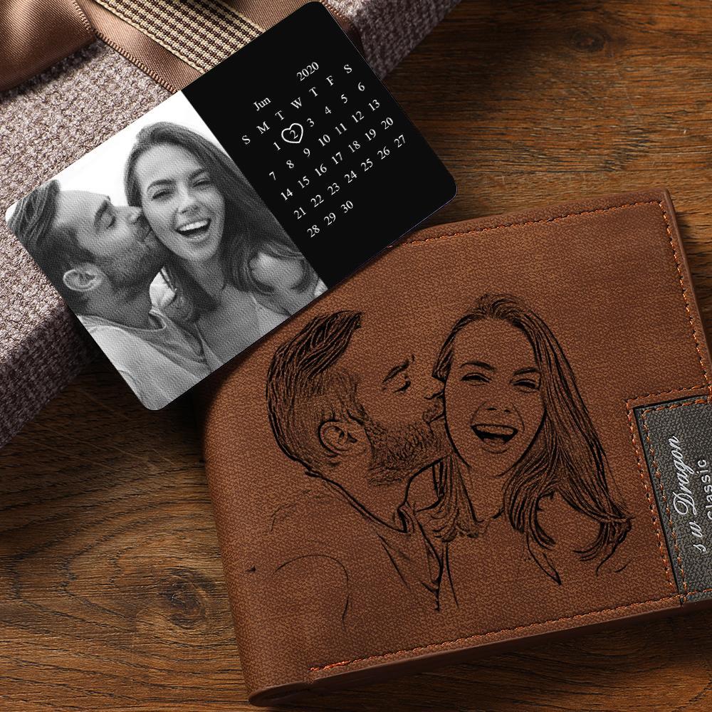 Custom Photo Calendar Wallet Insert Card Anniversary Gift - soufeelmy