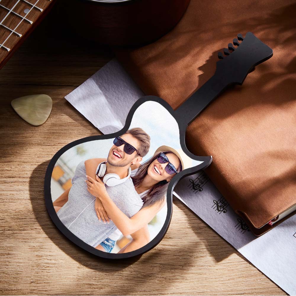 Custom Photo Guitar Frame Personalized Picture Frame Music Lover Gifts - soufeelmy