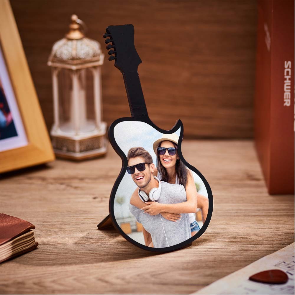 Custom Photo Guitar Frame Personalized Picture Frame Music Lover Gifts - soufeelmy