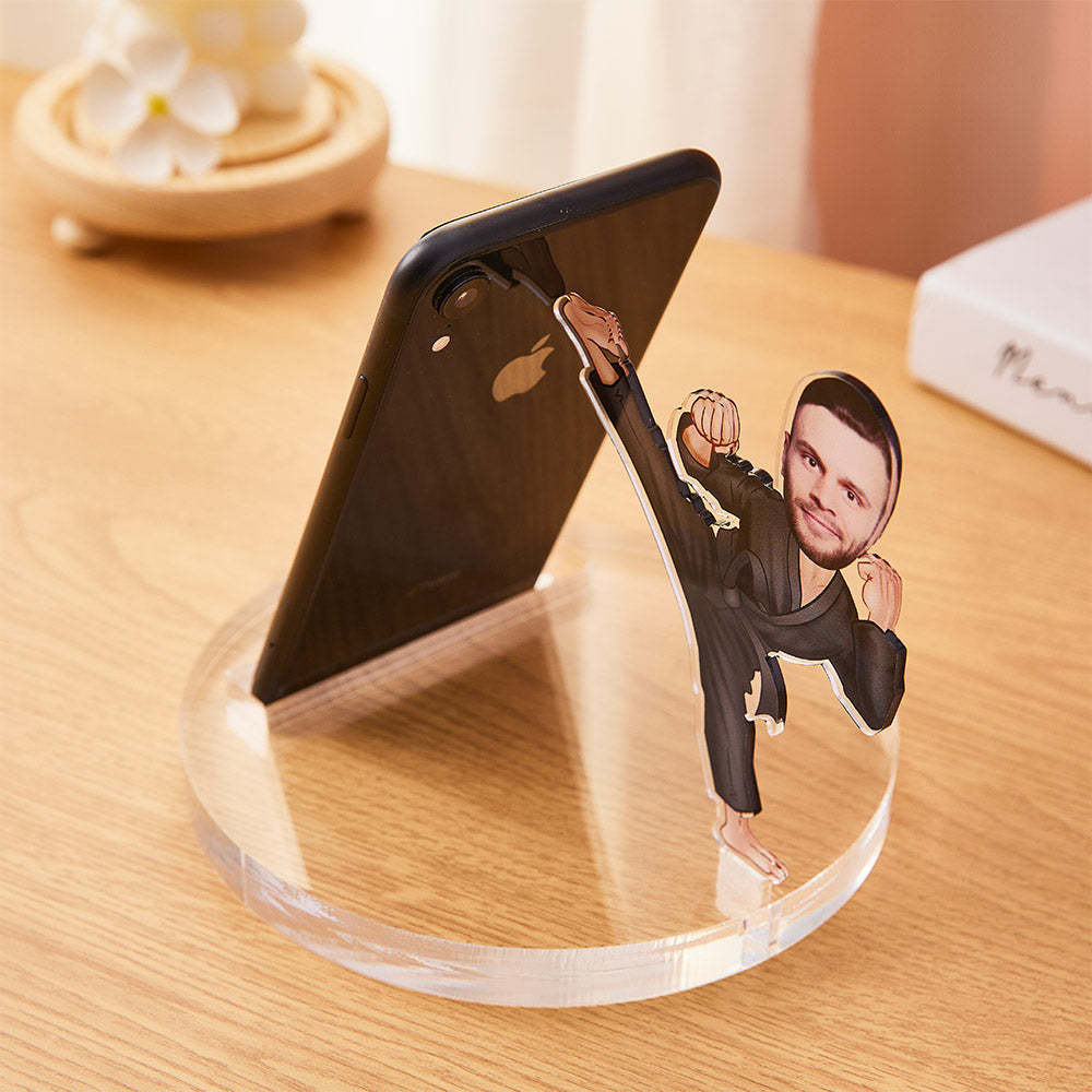 Personalized Photo Acrylic Phone Holder Stand Unique Fun Mobile Phone Stand - soufeelmy