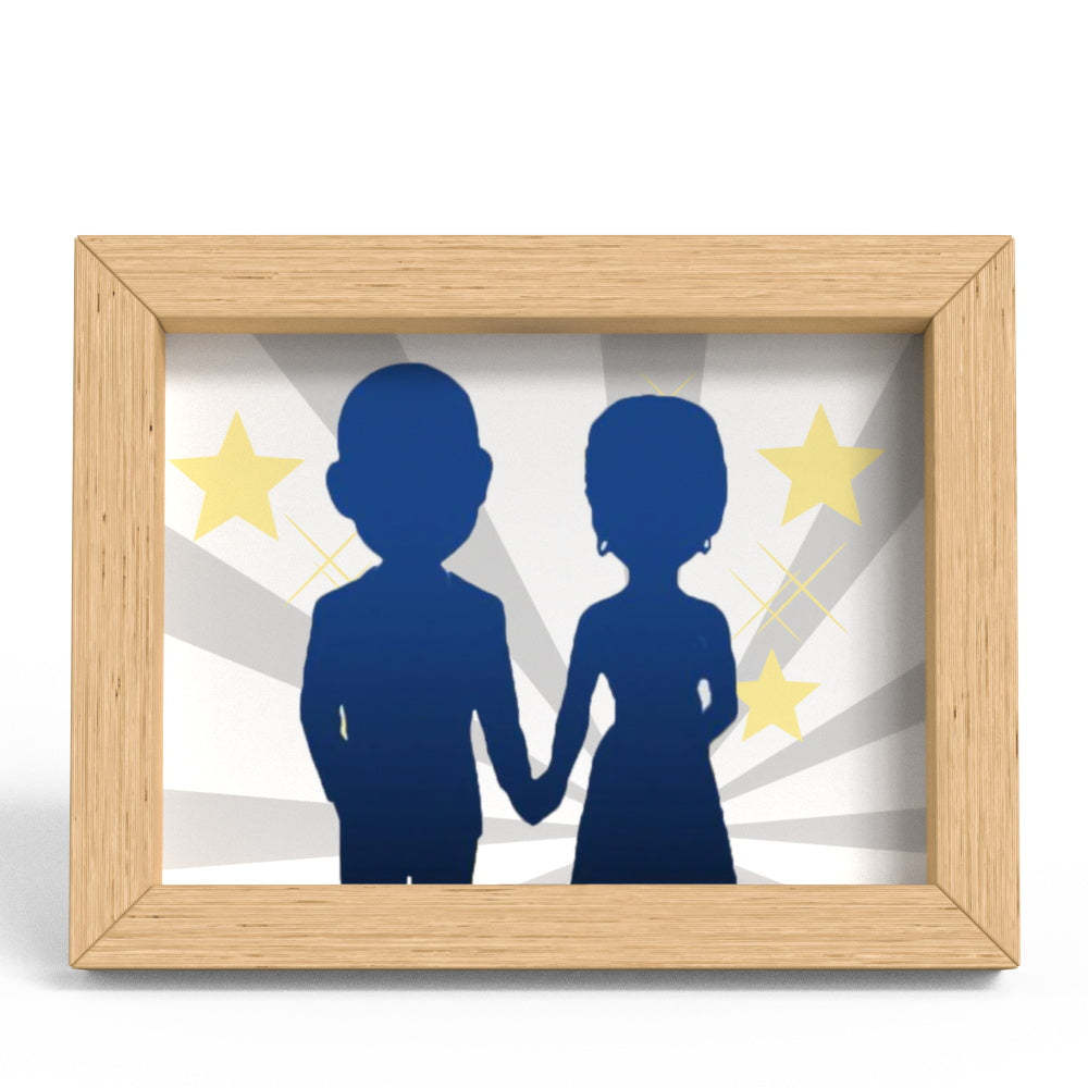 Upper Body Customizable 2 Person Custom Clay Figure Frame Gifts - soufeelmy