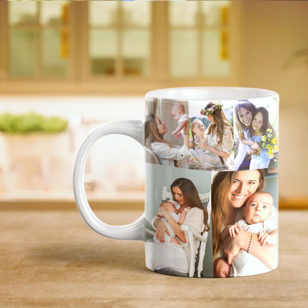 Personalized Masters Customized with 10 Photo Collage Gift Ceramic Coffee Mug - soufeelmy
