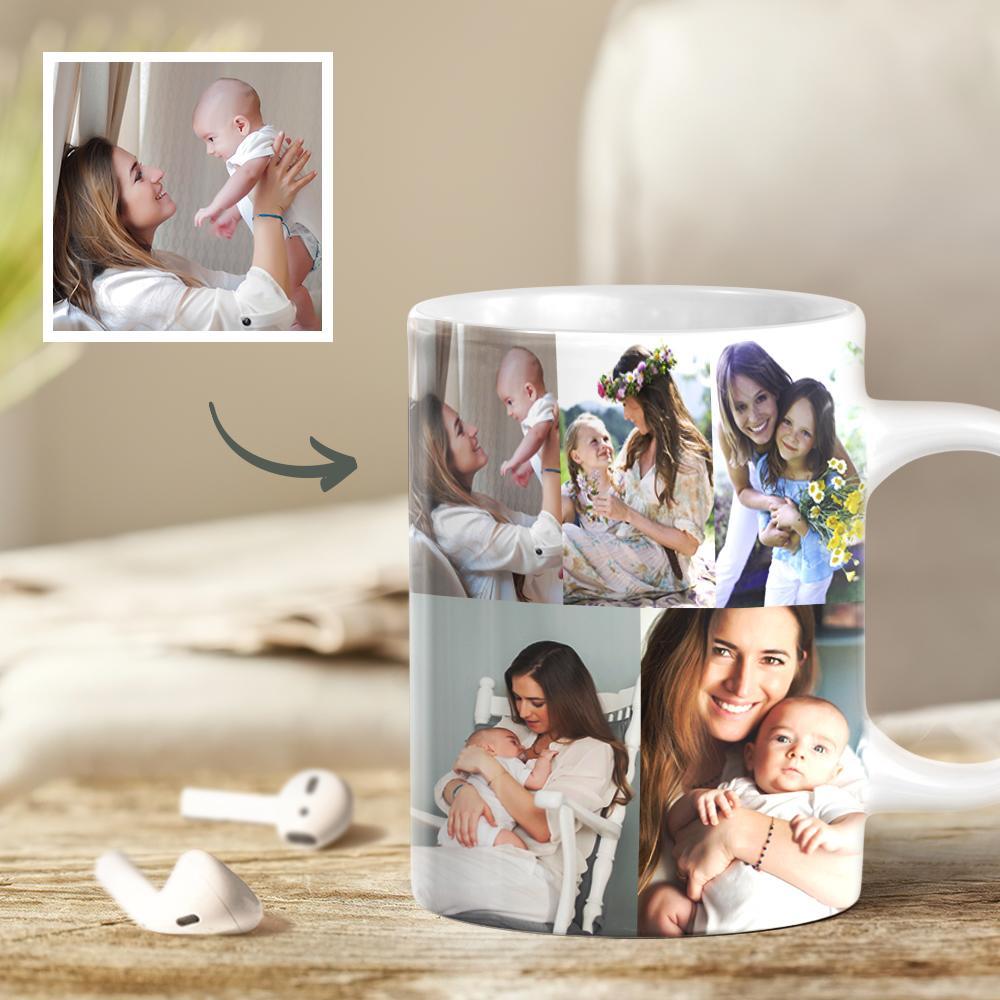 Personalized Masters Customized with 10 Photo Collage Gift Ceramic Coffee Mug - soufeelmy