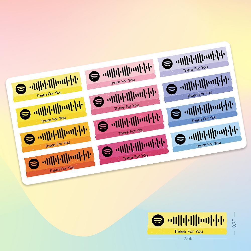 Scannable Spotify Code Stickers Gifts - 