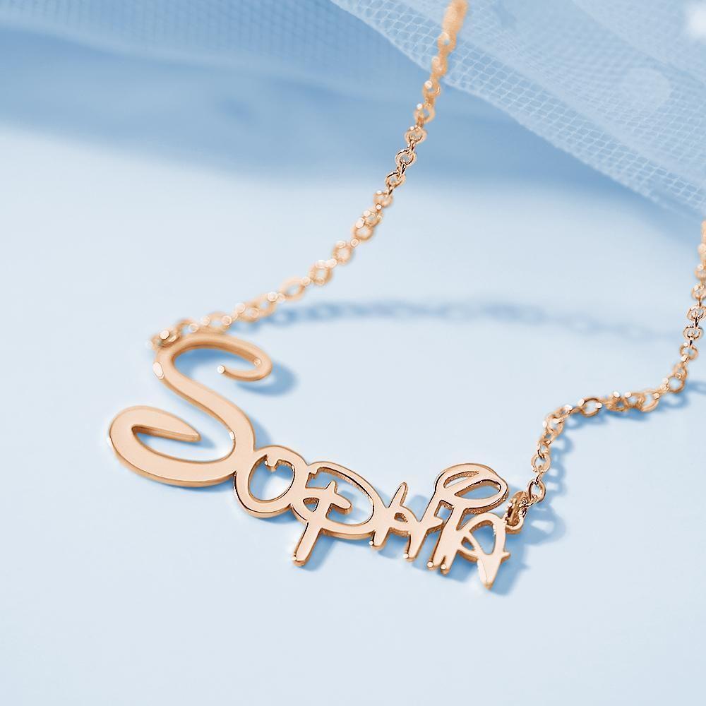 Name Necklace, Custom Name Necklace Name Gift, Best Gift