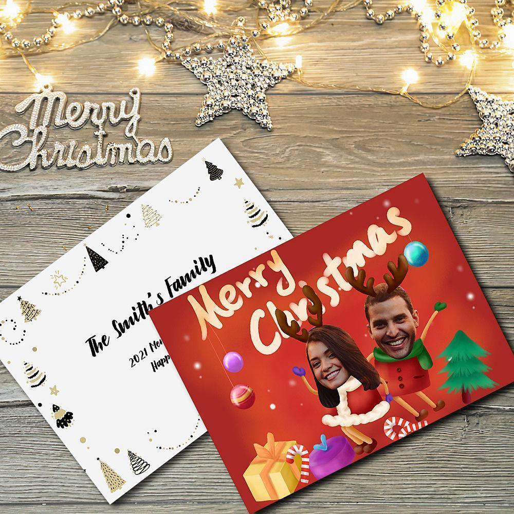 Custom Greeting Card for Christmas Day - 