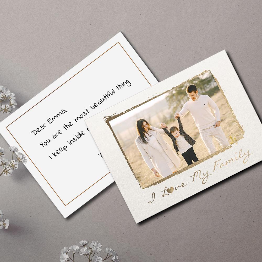 Personalized Greeting Card Family Gift 