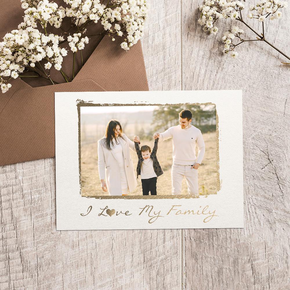 Personalized Greeting Card Family Gift 