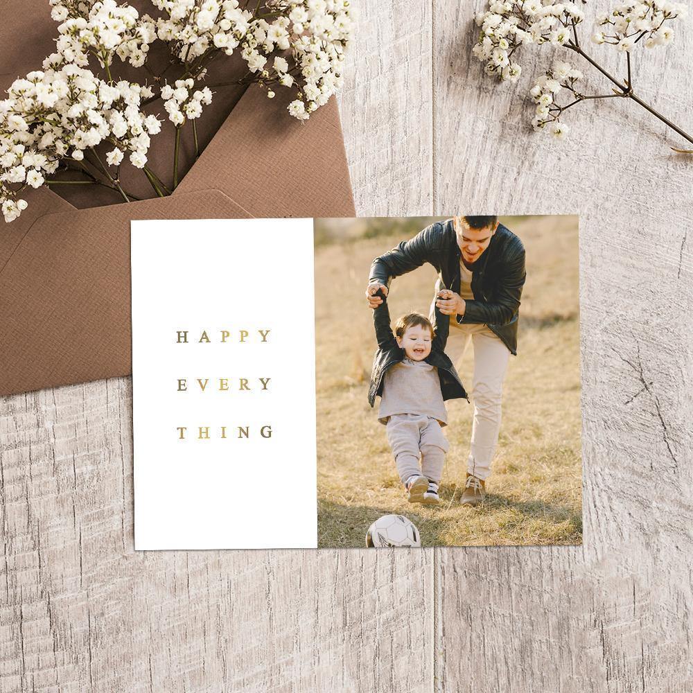 Custom Photo Greeting Card - 