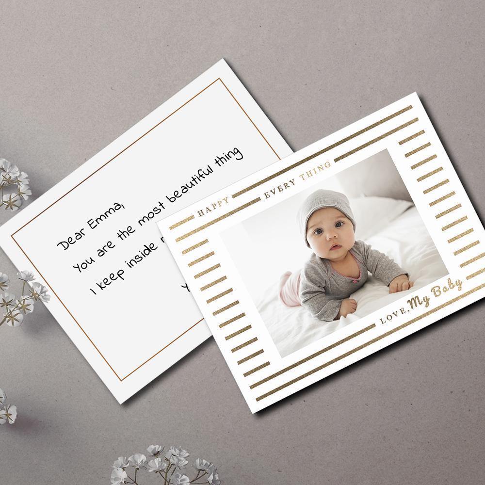 Personalized Photo Card Babies' Gift Pack of 5 - 