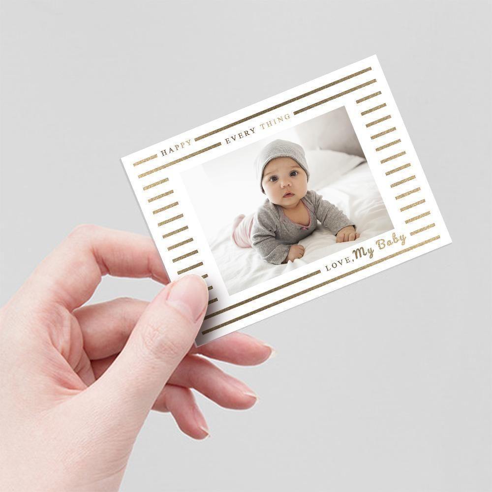 Personalized Photo Card Babies' Gift Pack of 5 - 