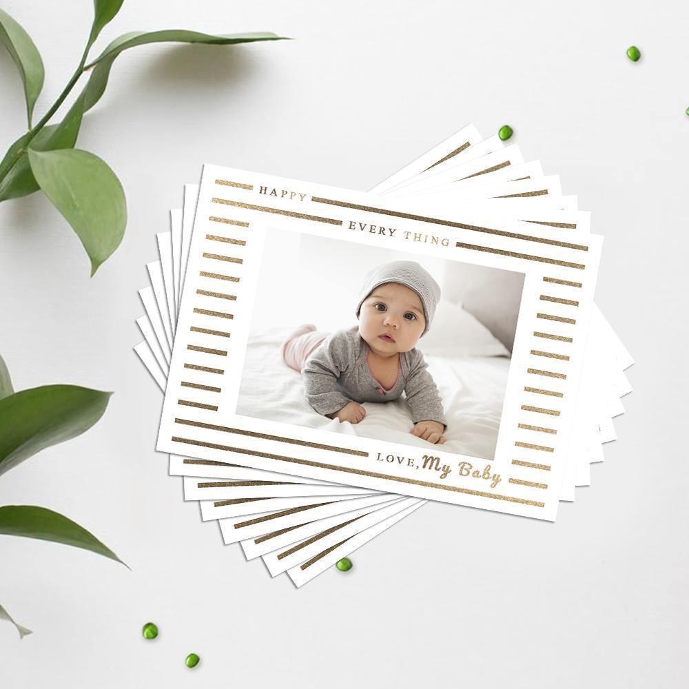 Personalized Photo Card Babies' Gift Pack of 5 - 