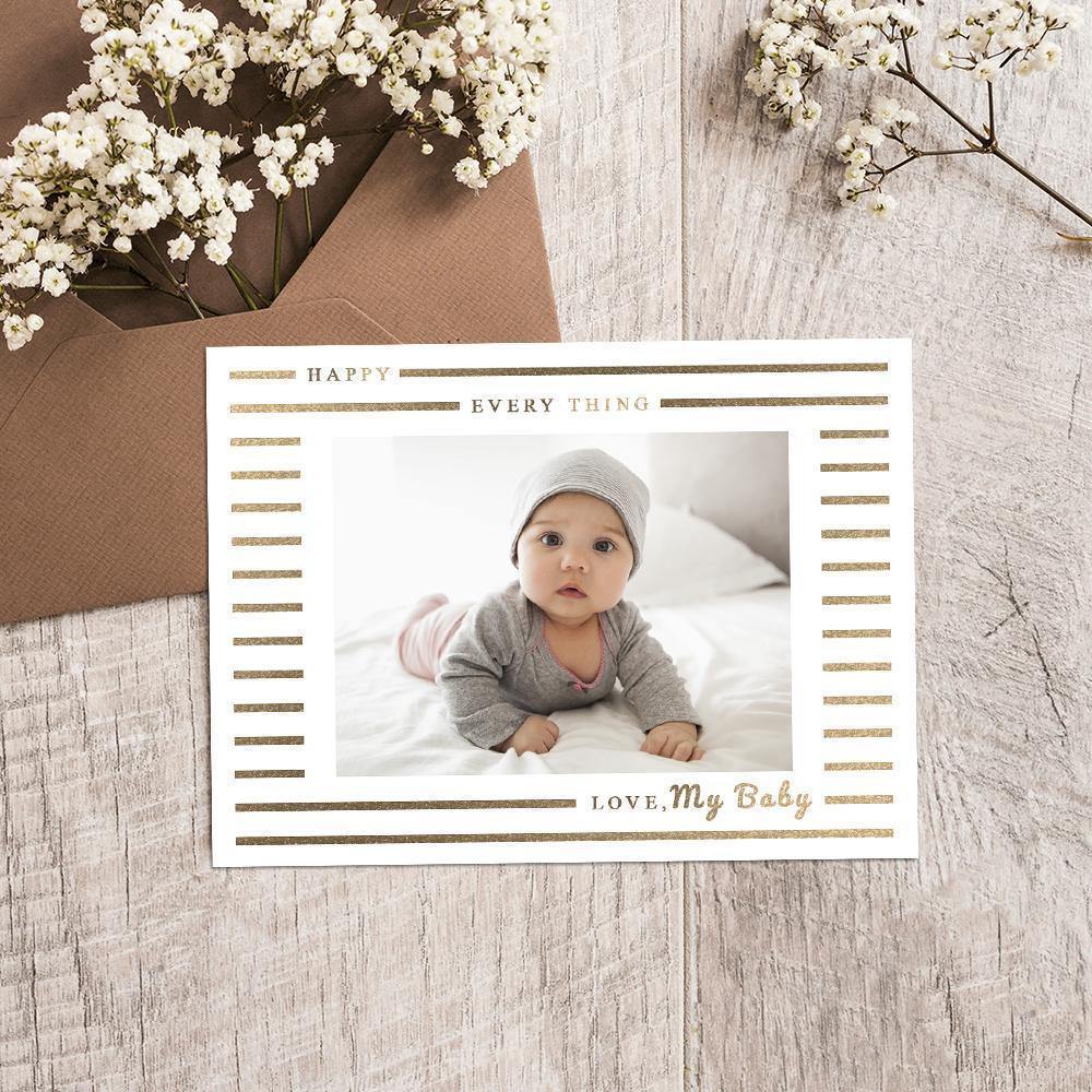 Personalized Photo Card Babies' Gift Pack of 5 - 