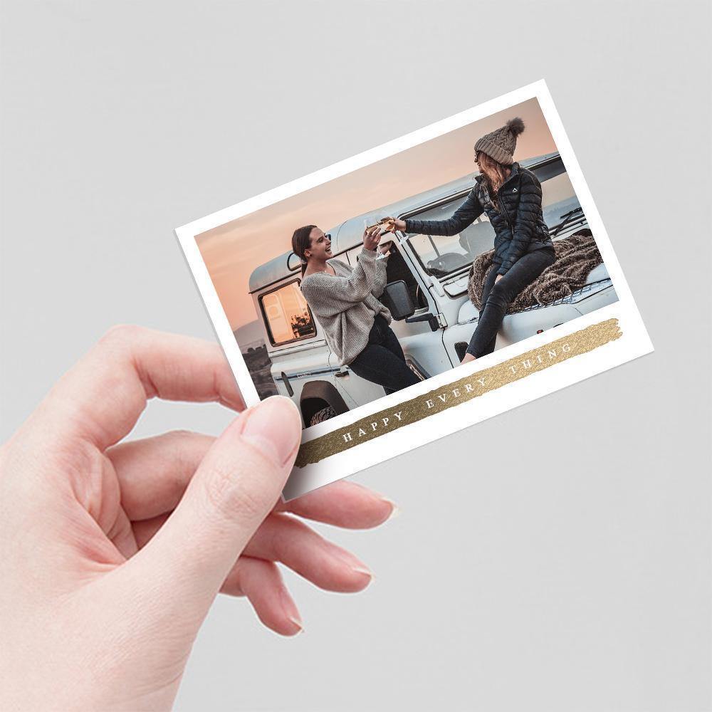 Custom Photo Card Commemorate the Beautiful Moment - 