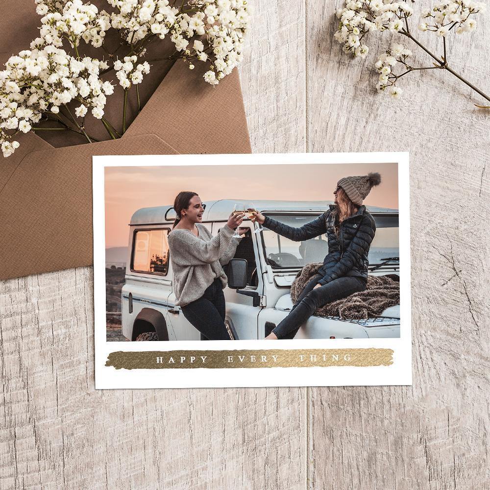 Custom Photo Card Commemorate the Beautiful Moment - 