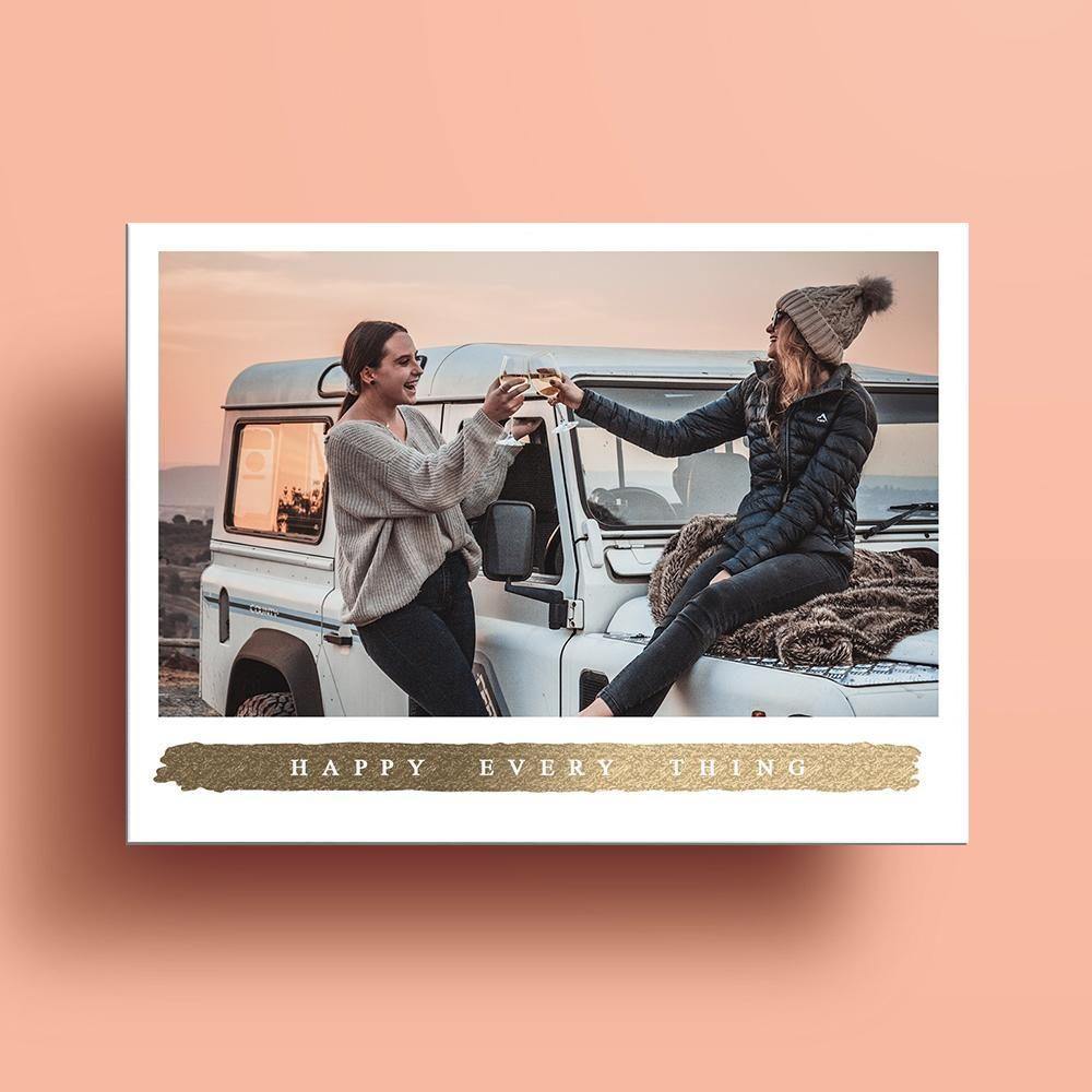 Custom Photo Card Commemorate the Beautiful Moment