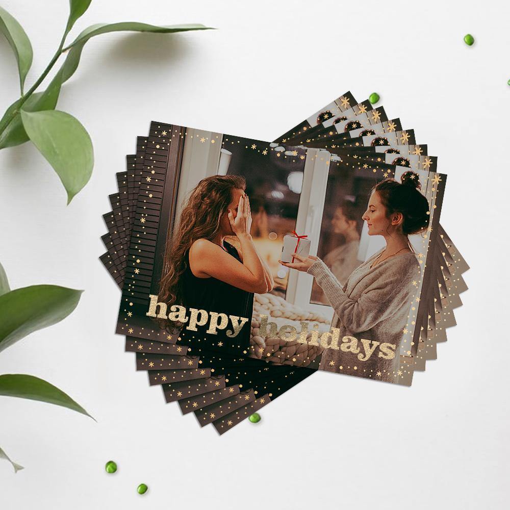 Custom Photo Card Unique Card Gift Pack of 10 