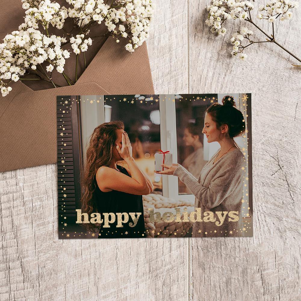 Custom Photo Card Unique Card Gift Pack of 10 