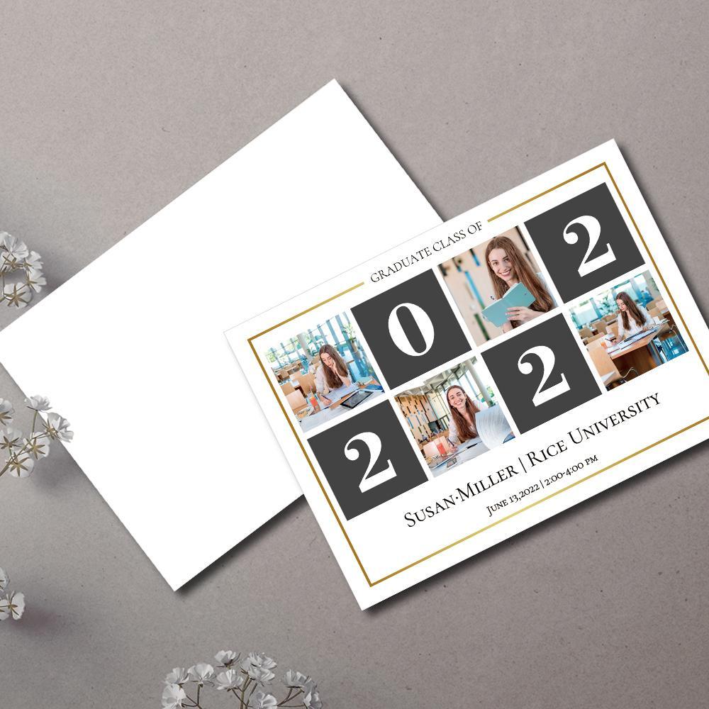 Custom Greeting Card Graduation Gift Glory Days -