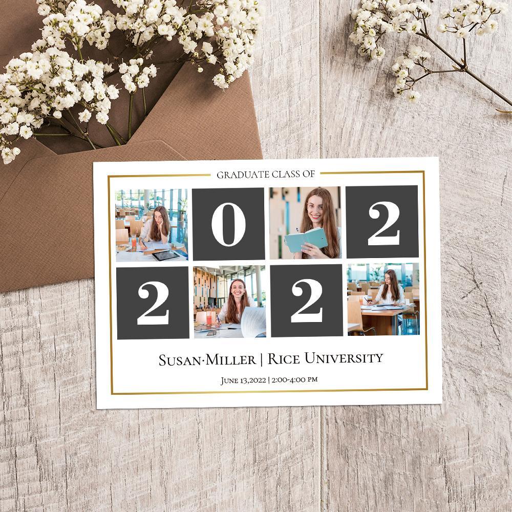 Custom Greeting Card Graduation Gift Glory Days - 