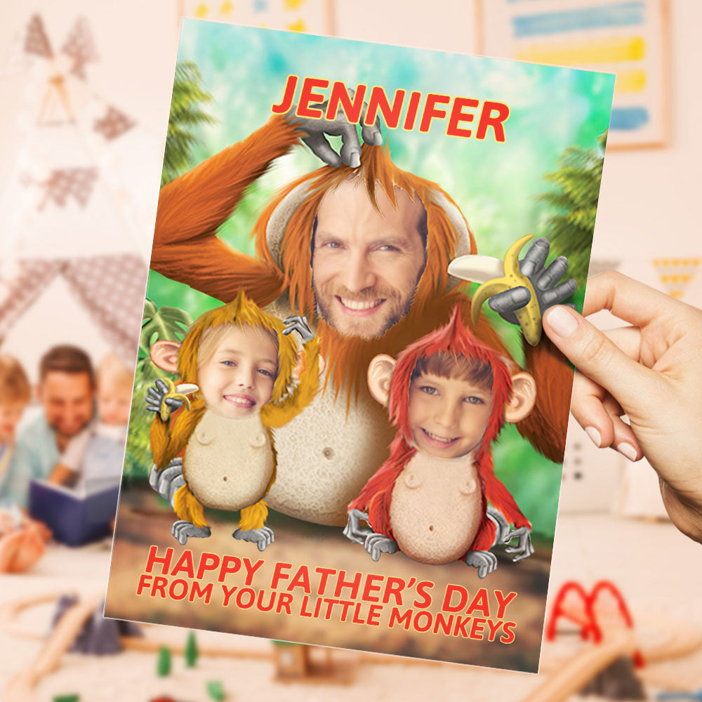 Custom Father's Day Cards Personalized Father's Day Greeting Card Gifts for Father