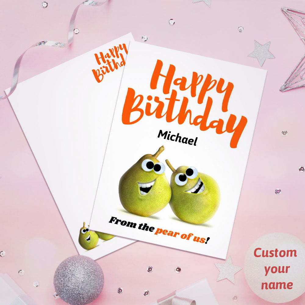 Custom Birthday Greeting Card Happy Birthday Card Personalized Birthday Gift - soufeelmy