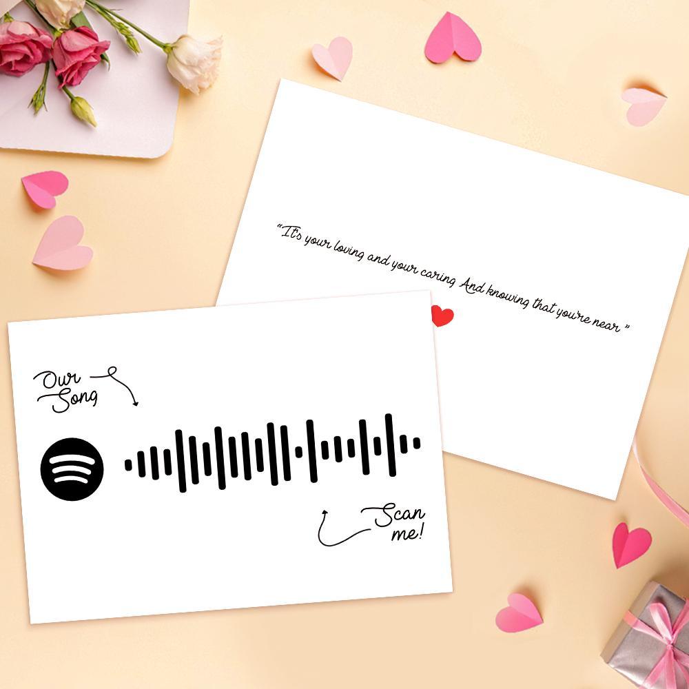 Custom Spotify Code Music Cards With Your Song