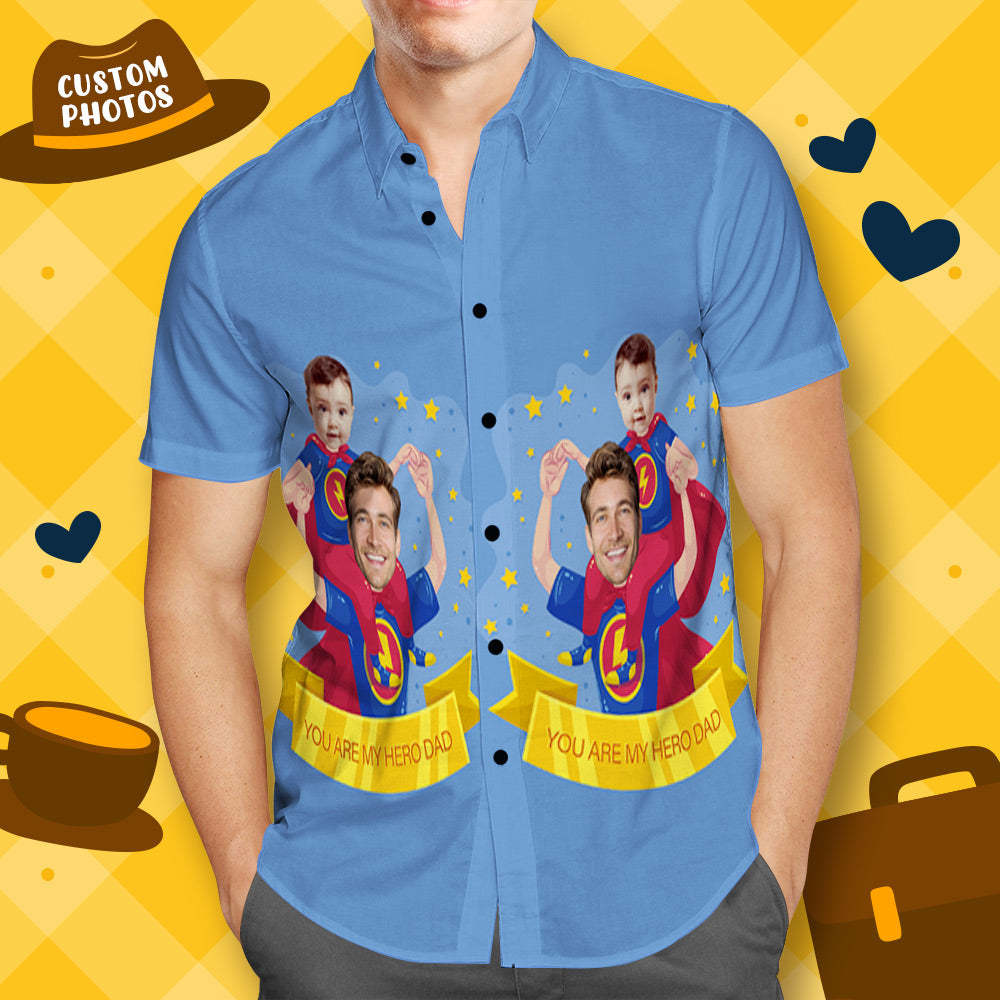 Custom Hawaiian Shirt You are My Hero Gift for Father's Day -