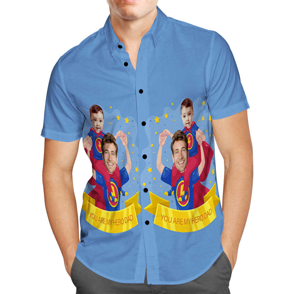 Custom Hawaiian Shirt You are My Hero Gift for Father's Day -
