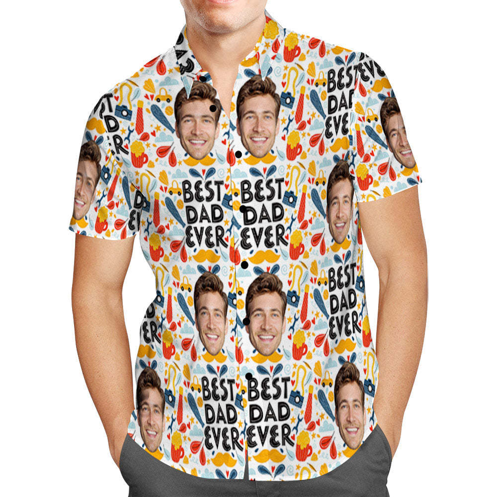 Custom Hawaiian Shirt Father's Day Beach Shirt Personalized Gift for Dad -