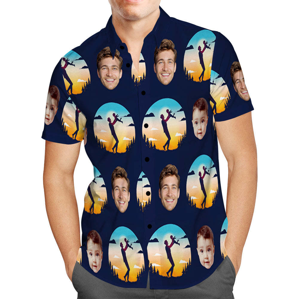 Personalized Hawaiian Shirt Custom Hawaiian Shirt Gift for Father -