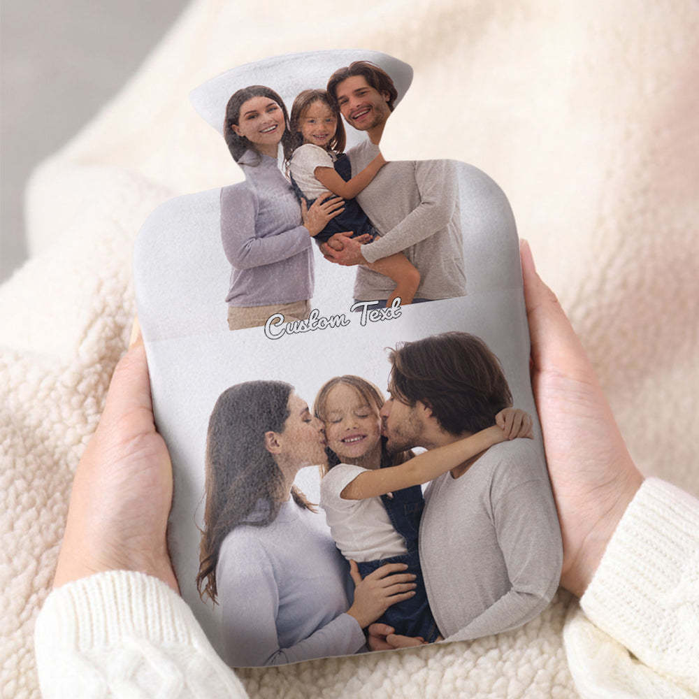 Custom Photo Hot Water Bottle Hot Compress and Cold Therapy Hot Water Bag for Winter Gifts - soufeelmy