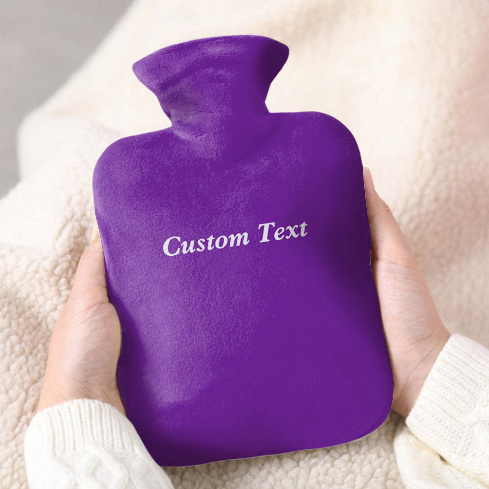 Custom Hot Water Bottle Hot Compress and Cold Therapy Hot Water Bag for Winter Gifts - soufeelmy