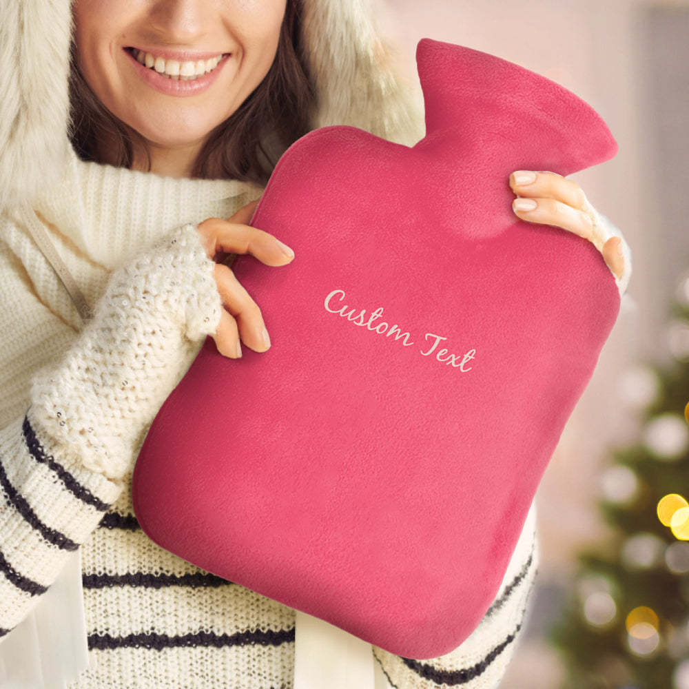 Custom Hot Water Bottle Hot Compress and Cold Therapy Hot Water Bag for Winter Gifts - soufeelmy